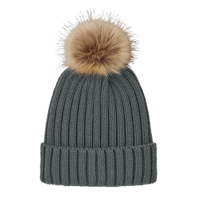 Port Authority® Faux Fur Pom Beanie