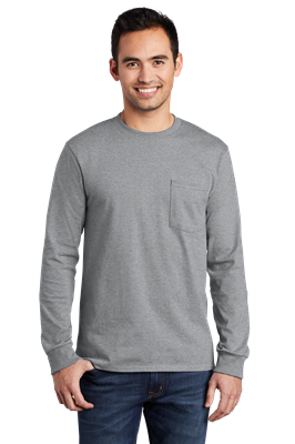 Port & Company *Tall* Long Sleeve Essential Pocket Tee