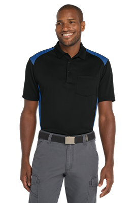 CornerStone® Select Snag-Proof Two Way Colorblock Pocket Polo